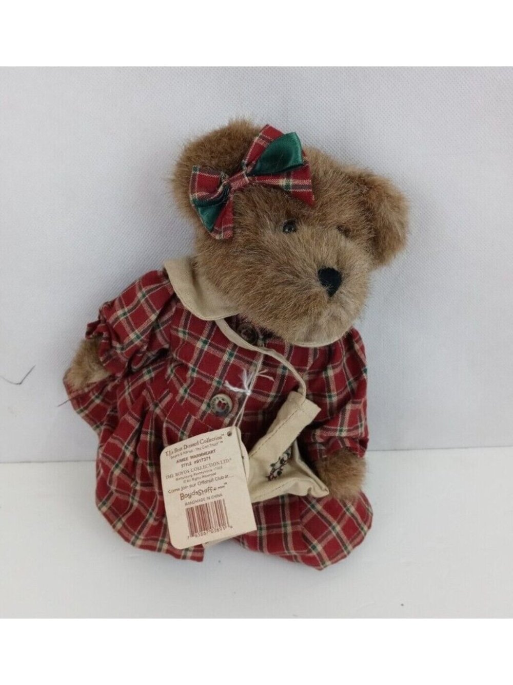 The Bearington Collection Aimee Warmheart 10" Collectible Plush Teddy Bear